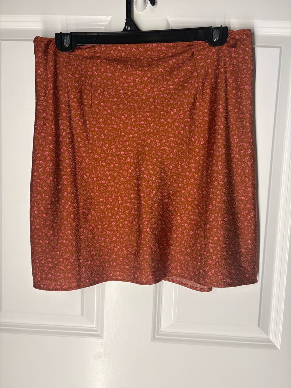 Boho Cottagecore Fairy Minimalist Romantic Sustainable Floral Ruched Mini Skirt - Picture 3 of 3